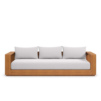 Tahoe Outdoor Patio Acacia Wood Sofa By HouseBean