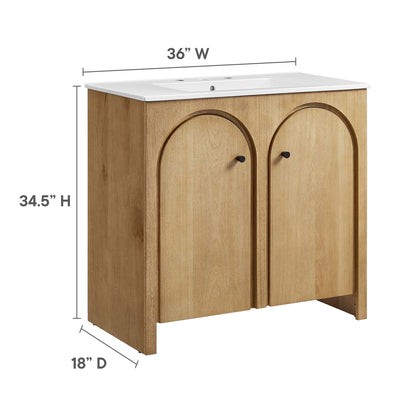 Appia Bathroom Vanity Basin Included by Modway
