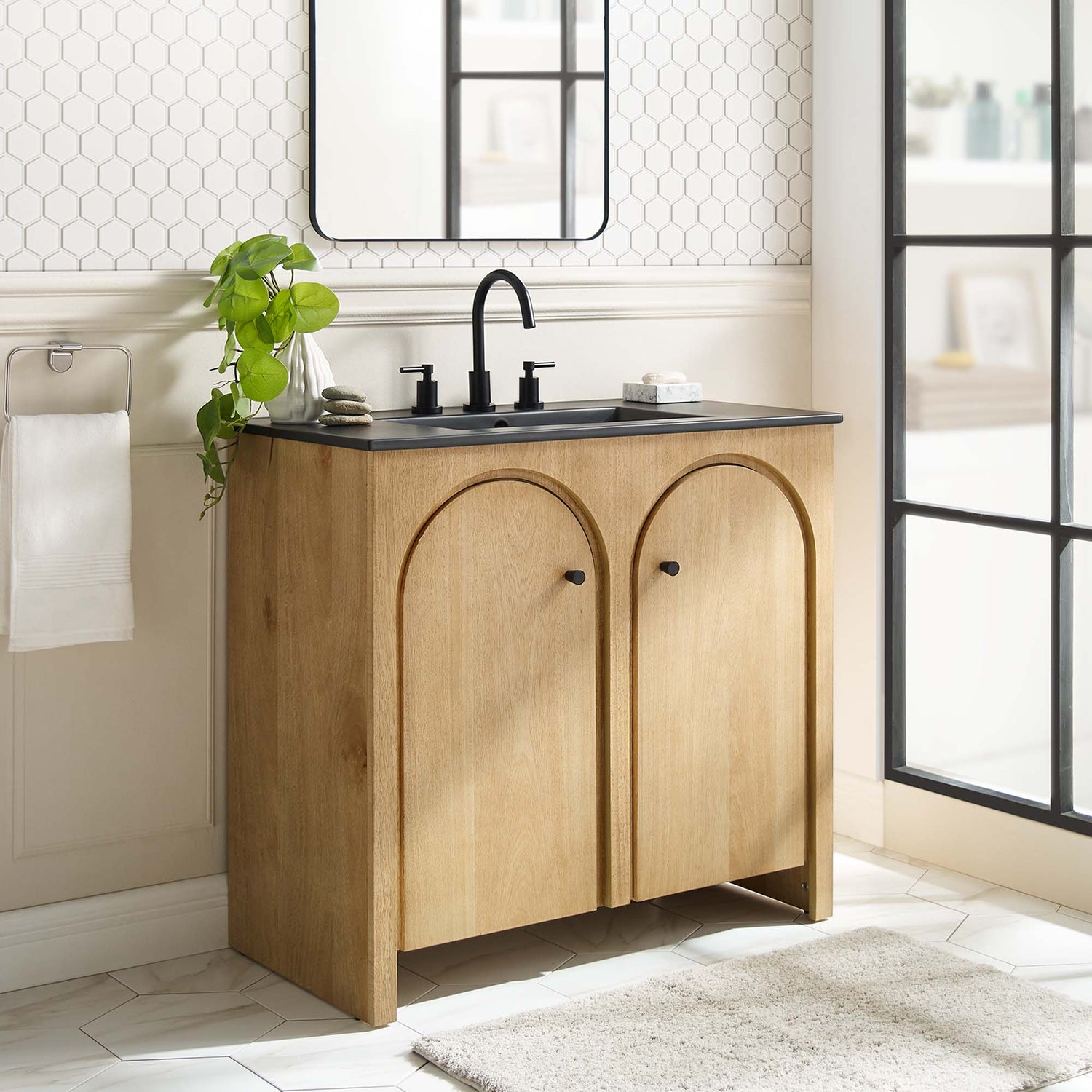 Appia Bathroom Vanity Basin Included by Modway
