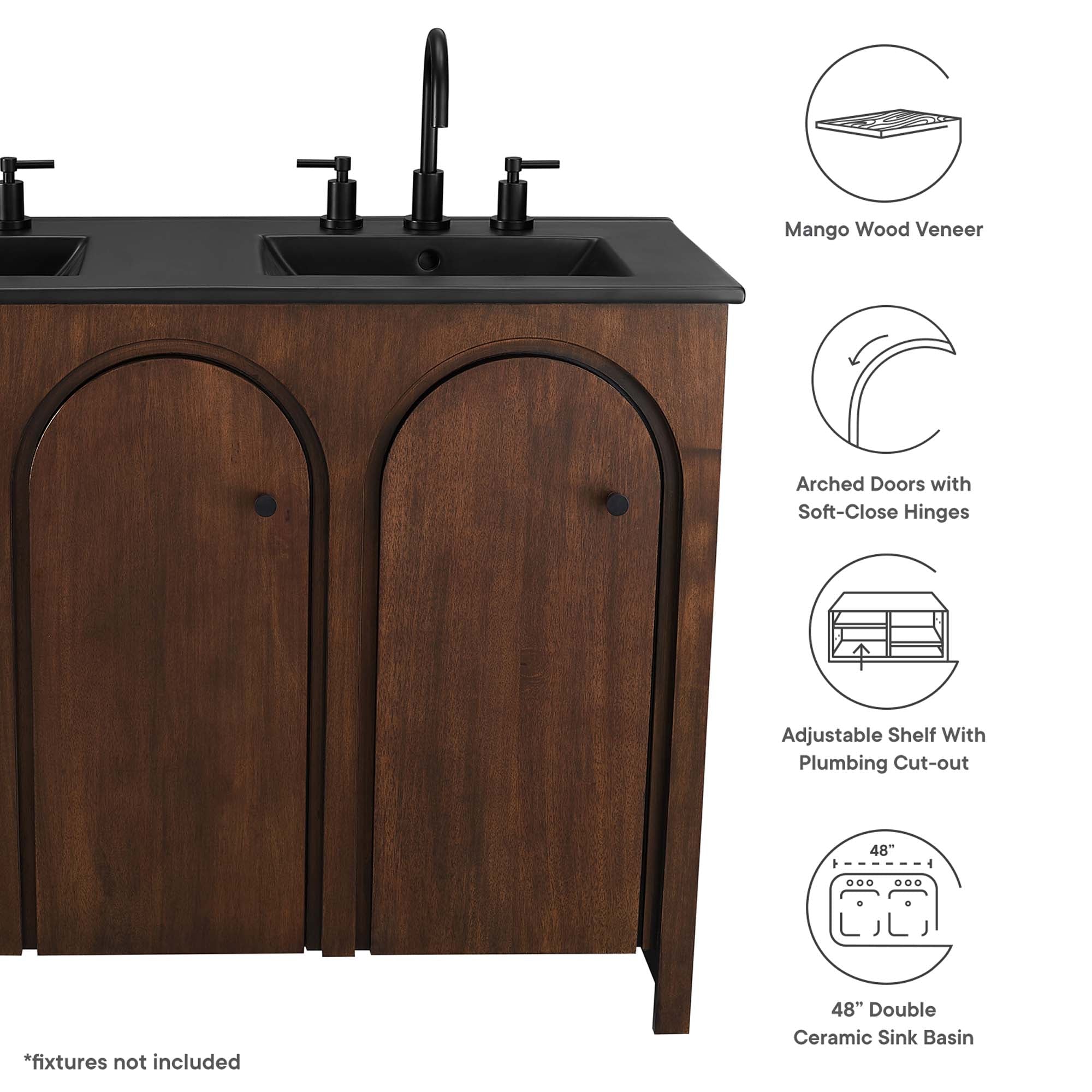 Appia Bathroom Vanity Basin Included by Modway