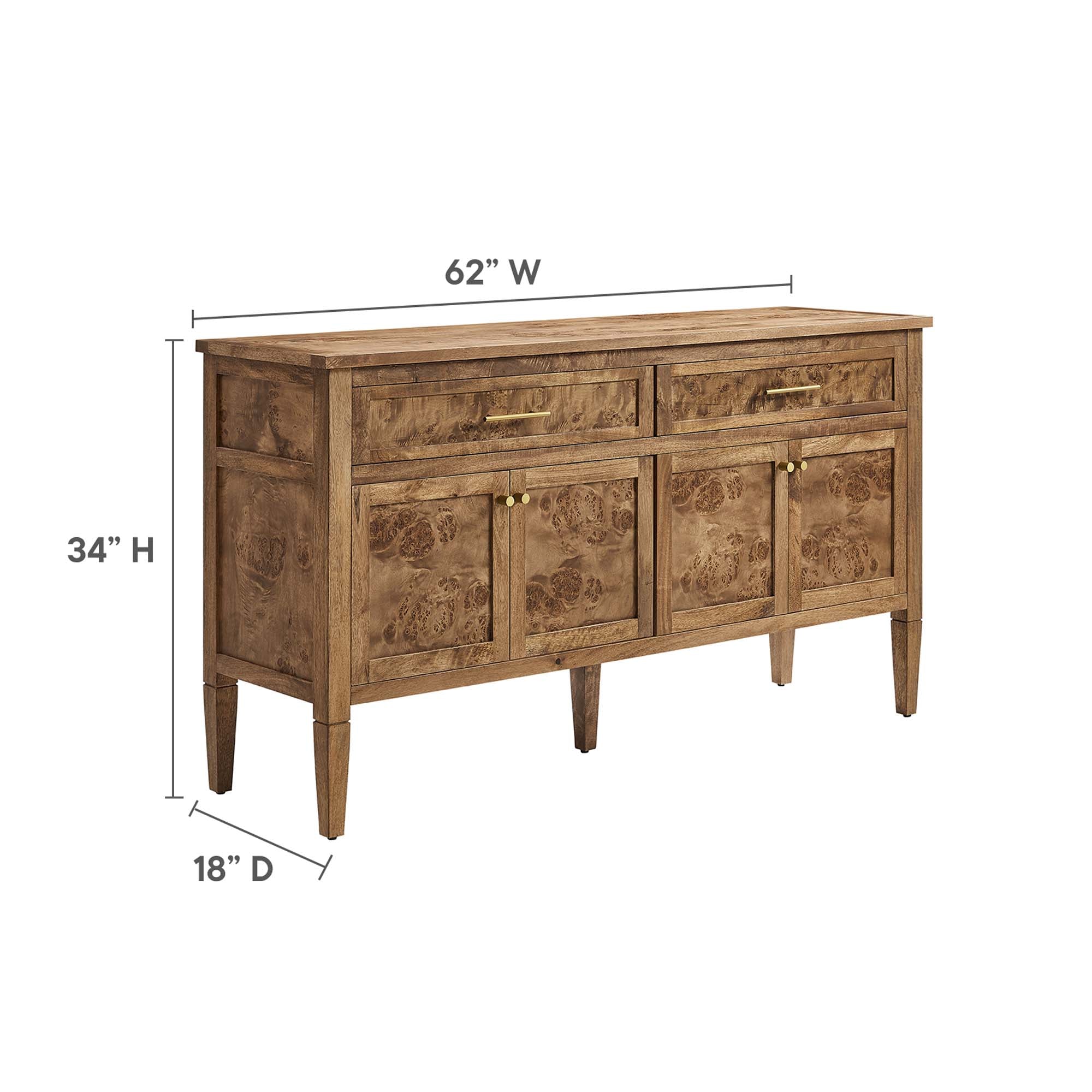 Elysian 62&quot; Wood Sideboard by Modway