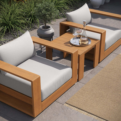 Tahoe 3-Piece Outdoor Patio Acacia Wood Furniture Set by Modway