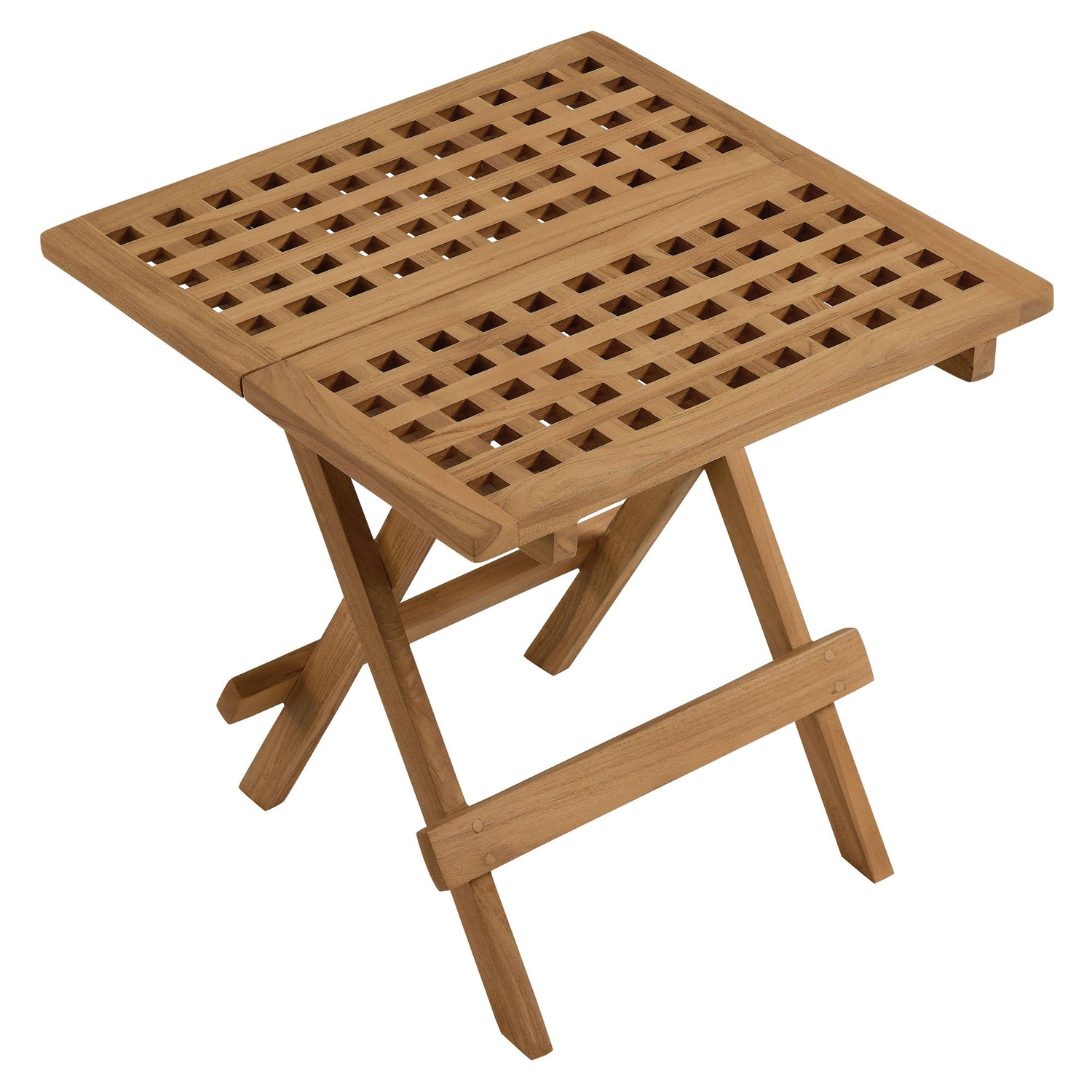 Vienna Outdoor Patio Teak Wood Side Table by Modway