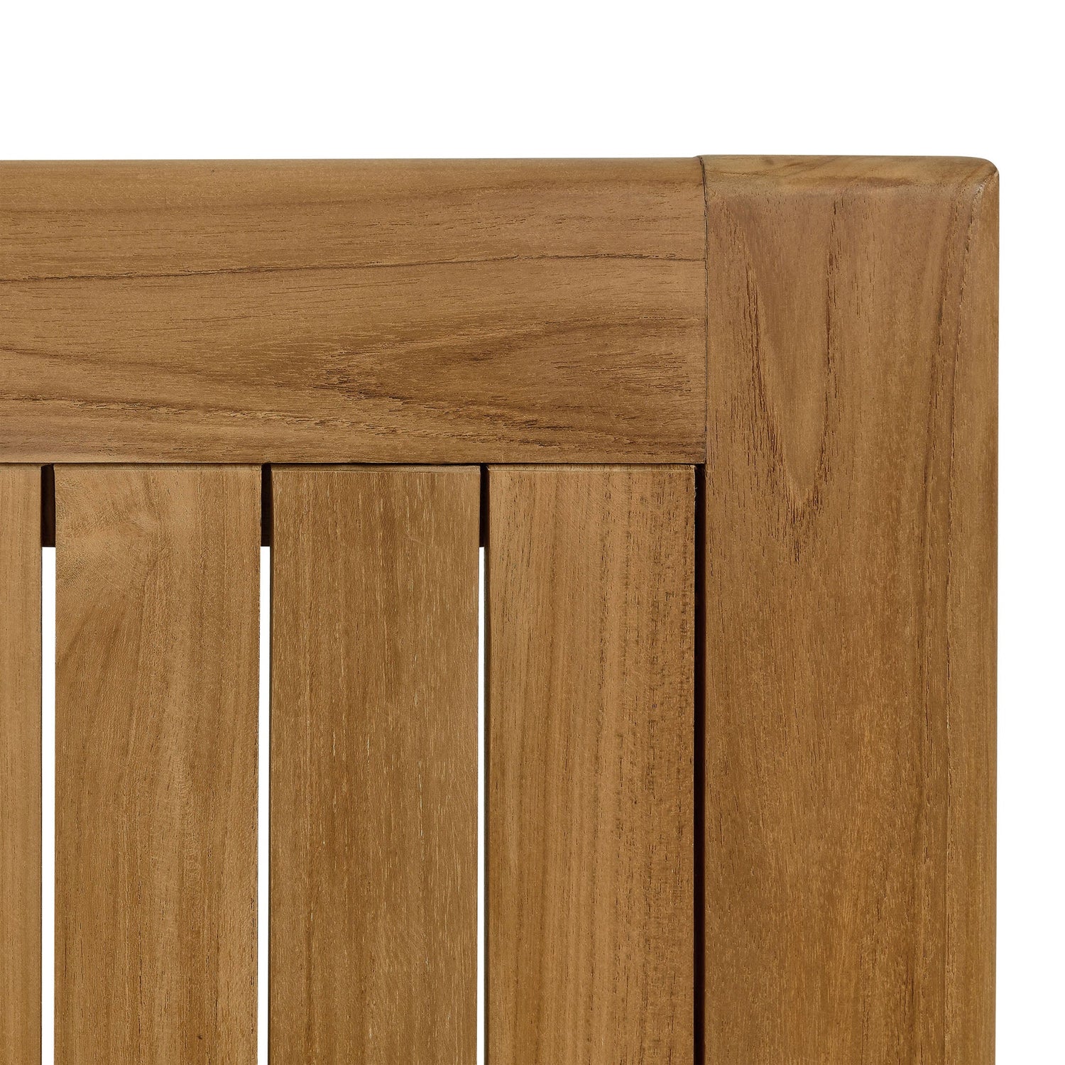 Vienna 34&quot; Square Outdoor Patio Teak Wood Dining Table by Modway