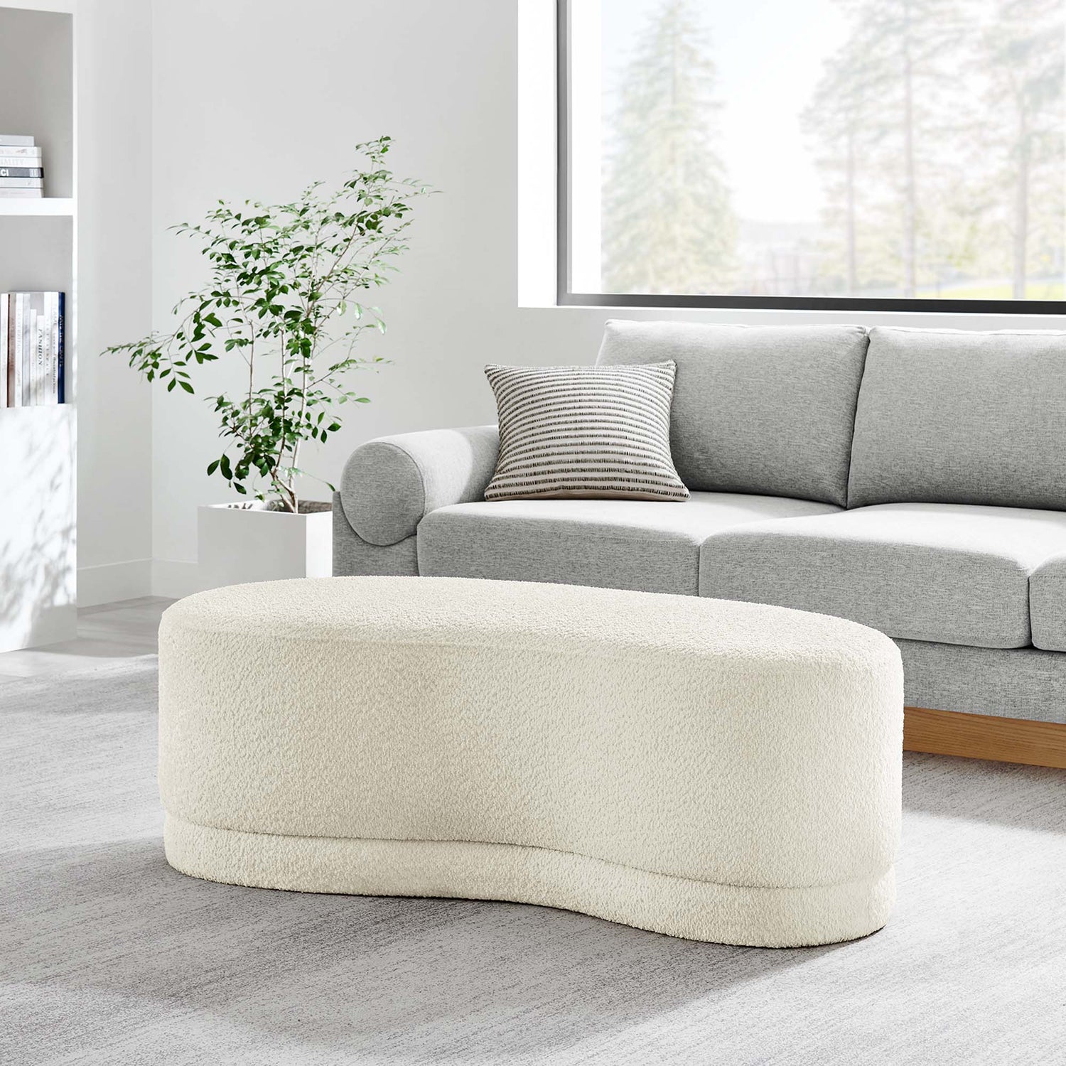 Nimbus 48&quot; Upholstered Ottoman Bench by Modway