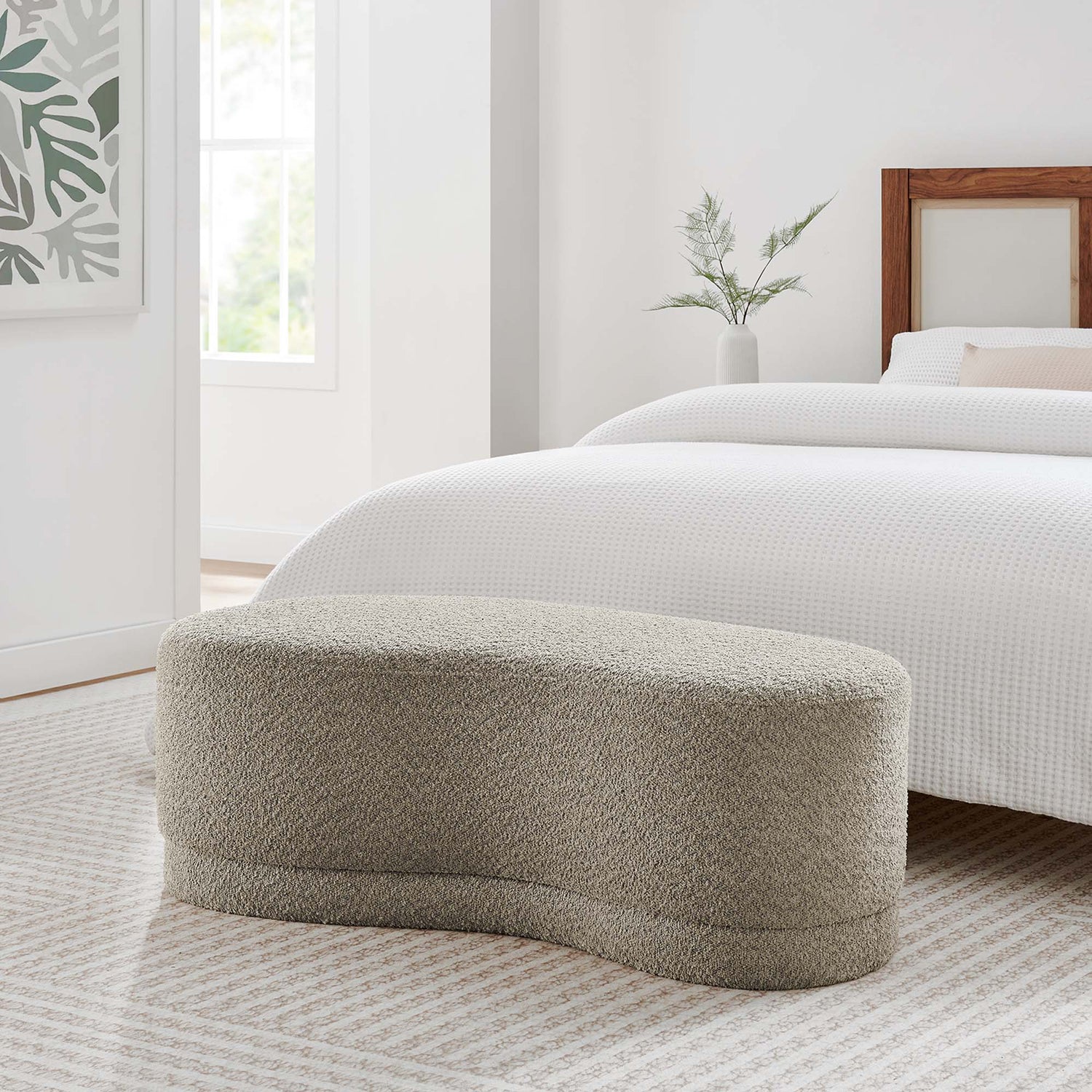 Nimbus 48&quot; Upholstered Ottoman Bench by Modway