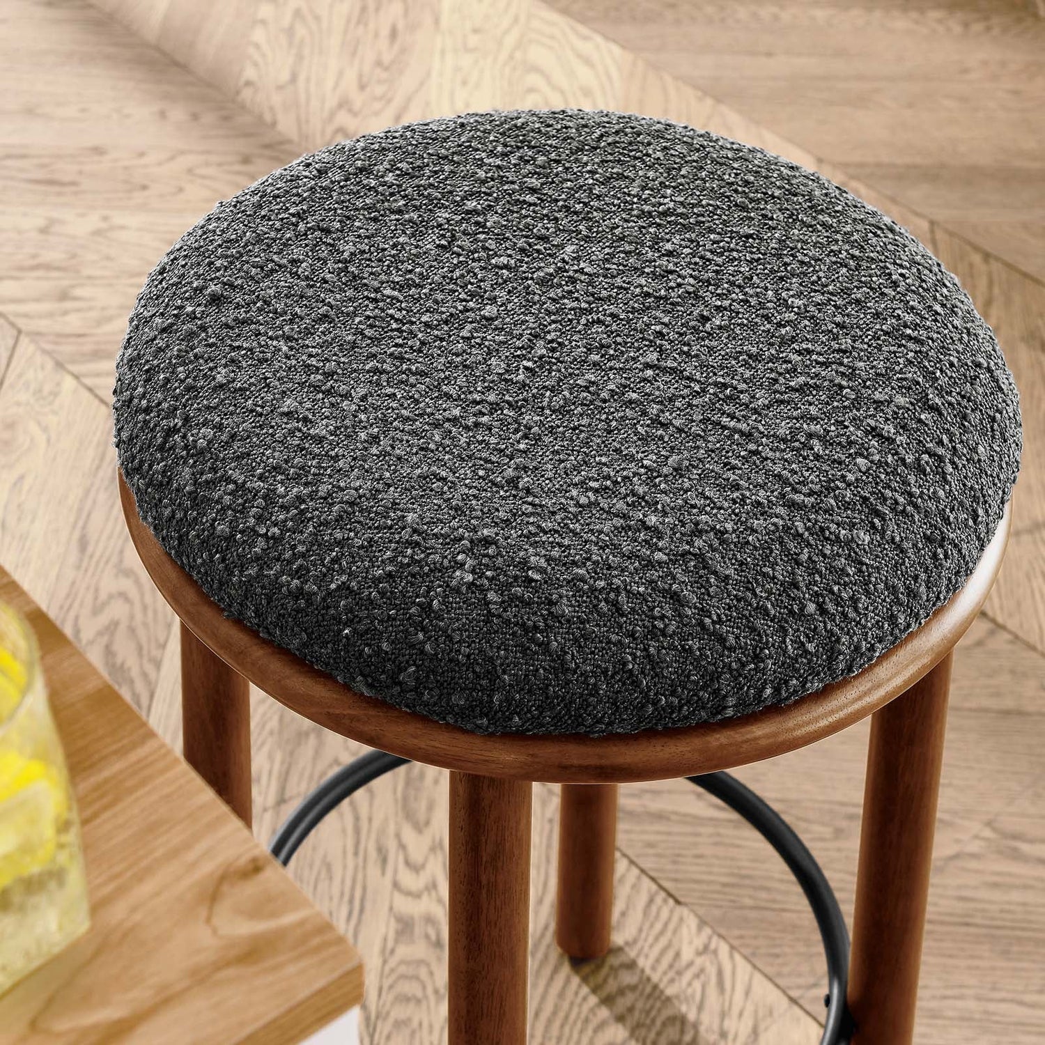 Fable Boucle Fabric Counter Stools - Set of 2