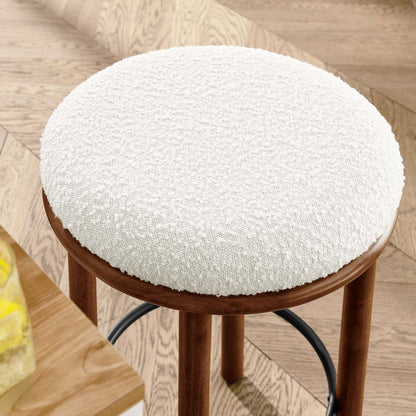 Fable Boucle Fabric Counter Stools - Set of 2