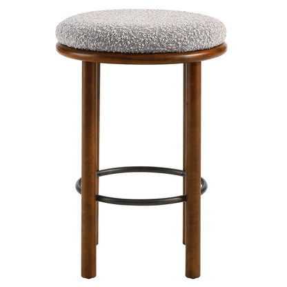 Fable Boucle Fabric Counter Stools - Set of 2