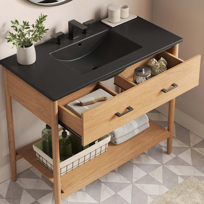 Zaire Bathroom Vanity Basin Included By HouseBean