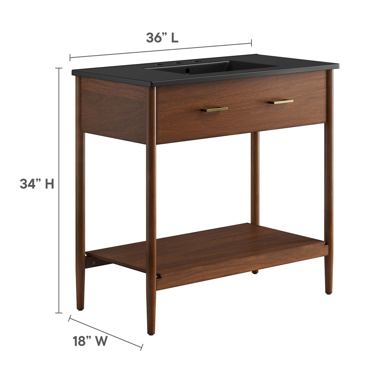 Zaire Bathroom Vanity Basin Included by Modway