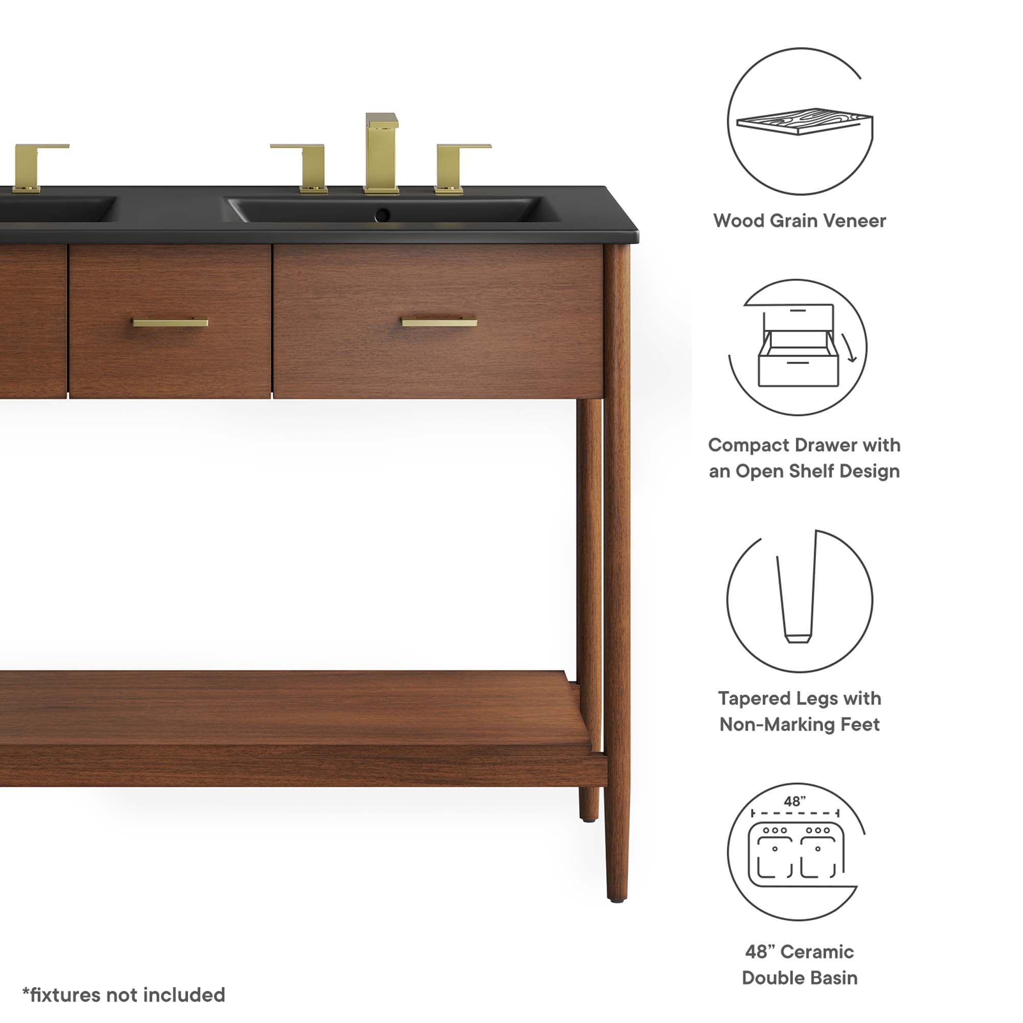 Zaire Bathroom Vanity Basin Included By HouseBean