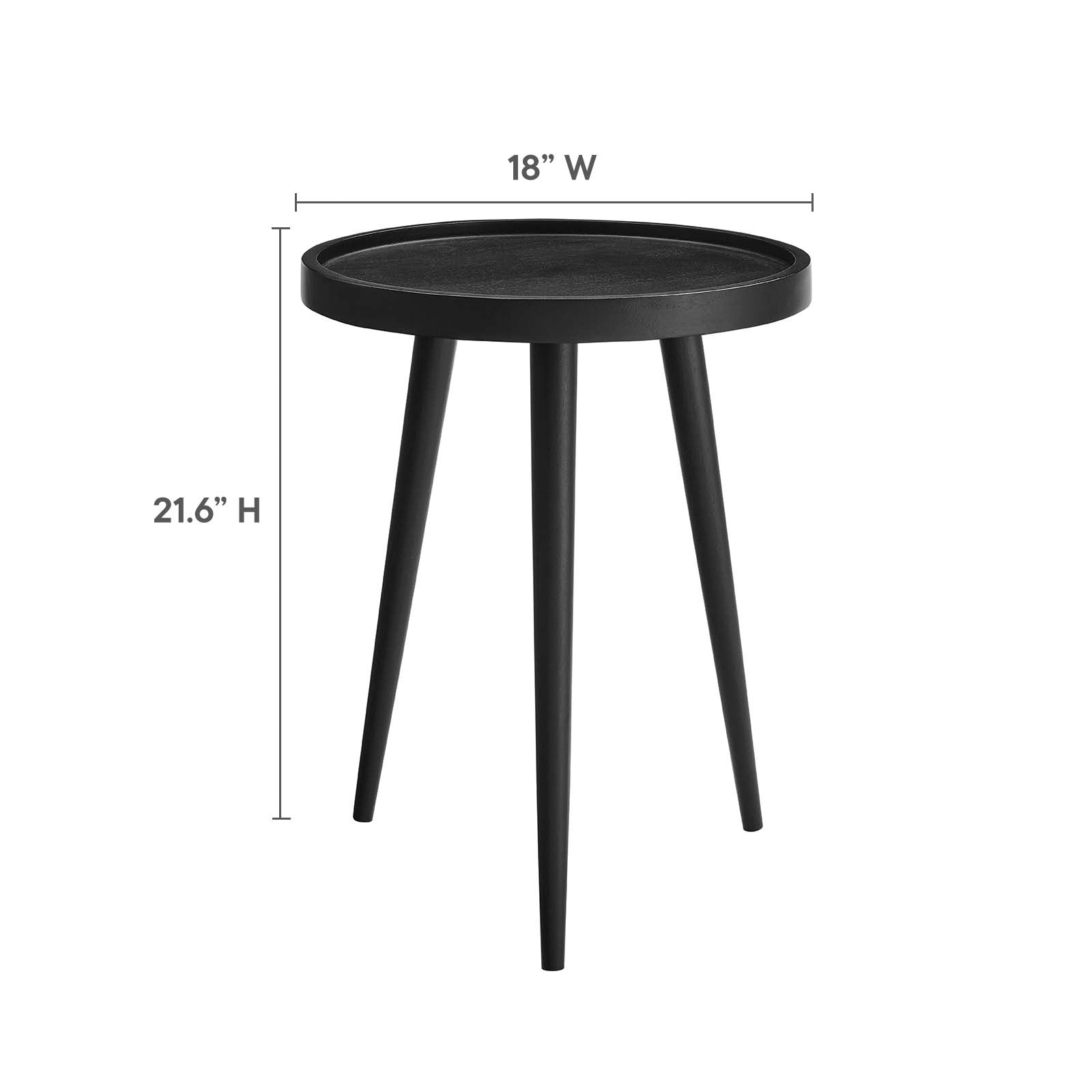 Chiro Round Wood Side Table