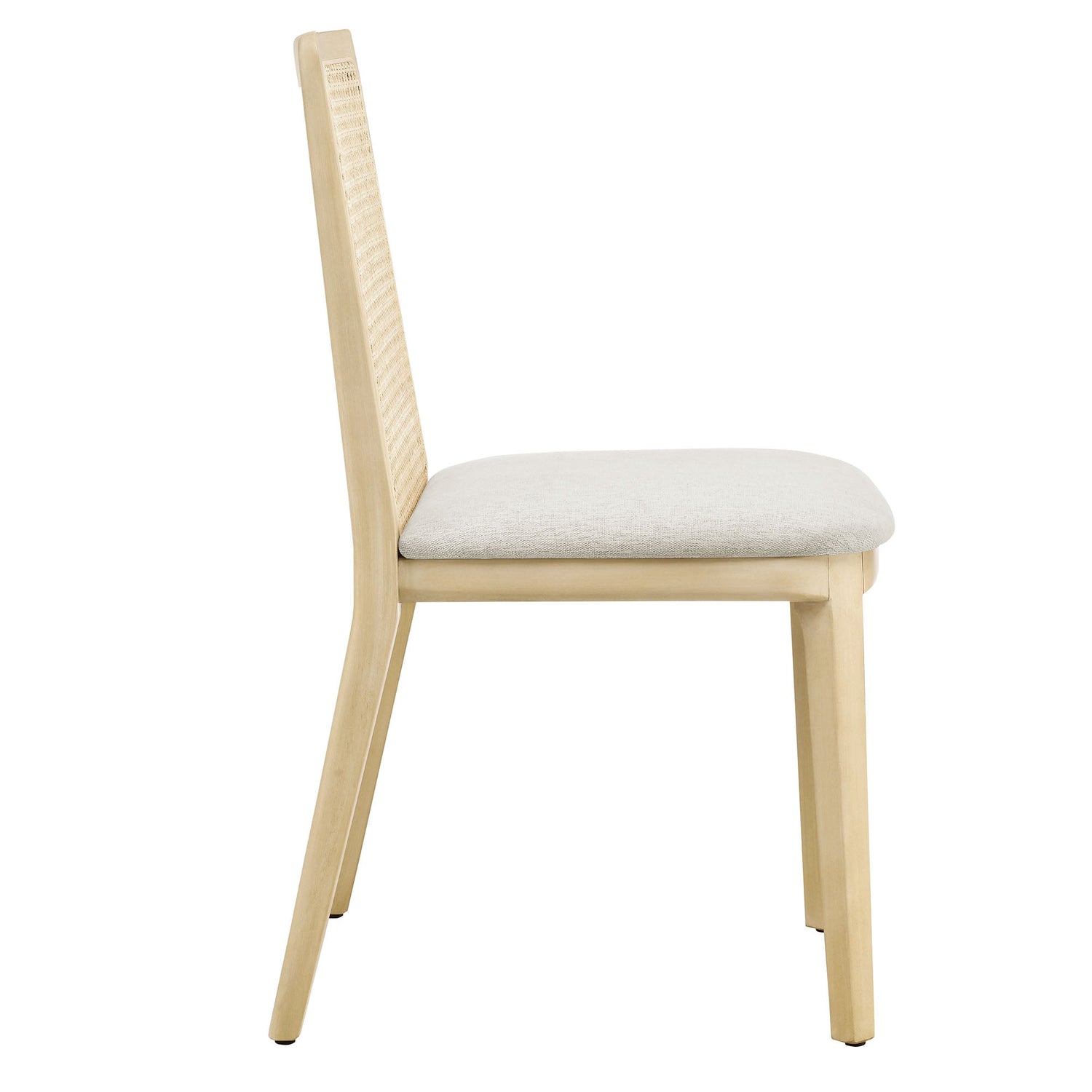 Monarch Beech Wood and Rattan Dining Side Chair by Modway