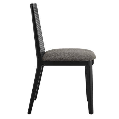 Monarch Beech Wood and Rattan Dining Side Chair by Modway