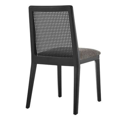 Monarch Beech Wood and Rattan Dining Side Chair by Modway