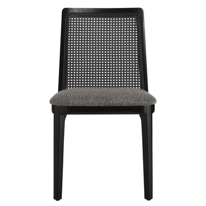 Monarch Beech Wood and Rattan Dining Side Chair by Modway