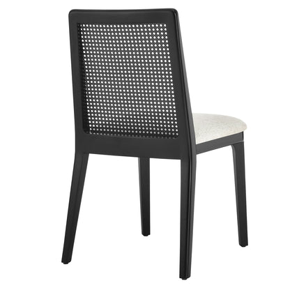 Monarch Beech Wood and Rattan Dining Side Chair by Modway