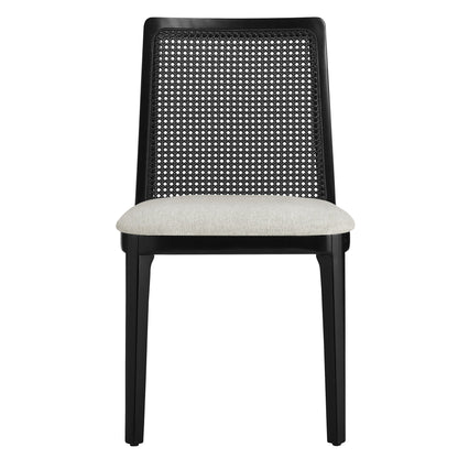 Monarch Beech Wood and Rattan Dining Side Chair by Modway