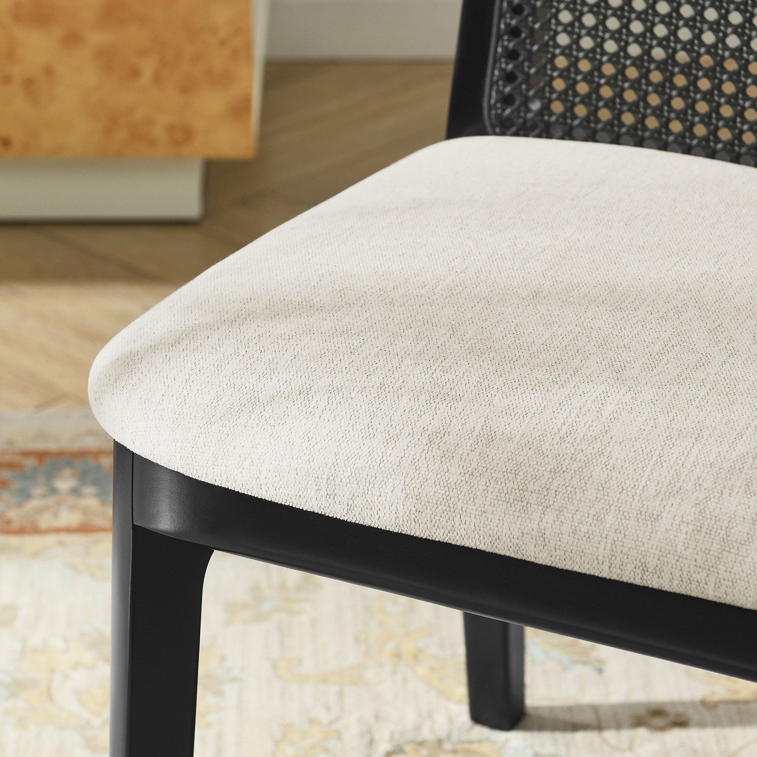 Monarch Beech Wood and Rattan Dining Side Chair by Modway
