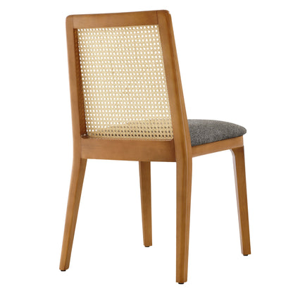 Monarch Beech Wood and Rattan Dining Side Chair by Modway