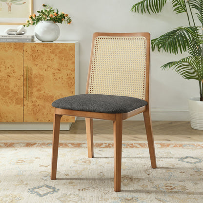 Monarch Beech Wood and Rattan Dining Side Chair by Modway