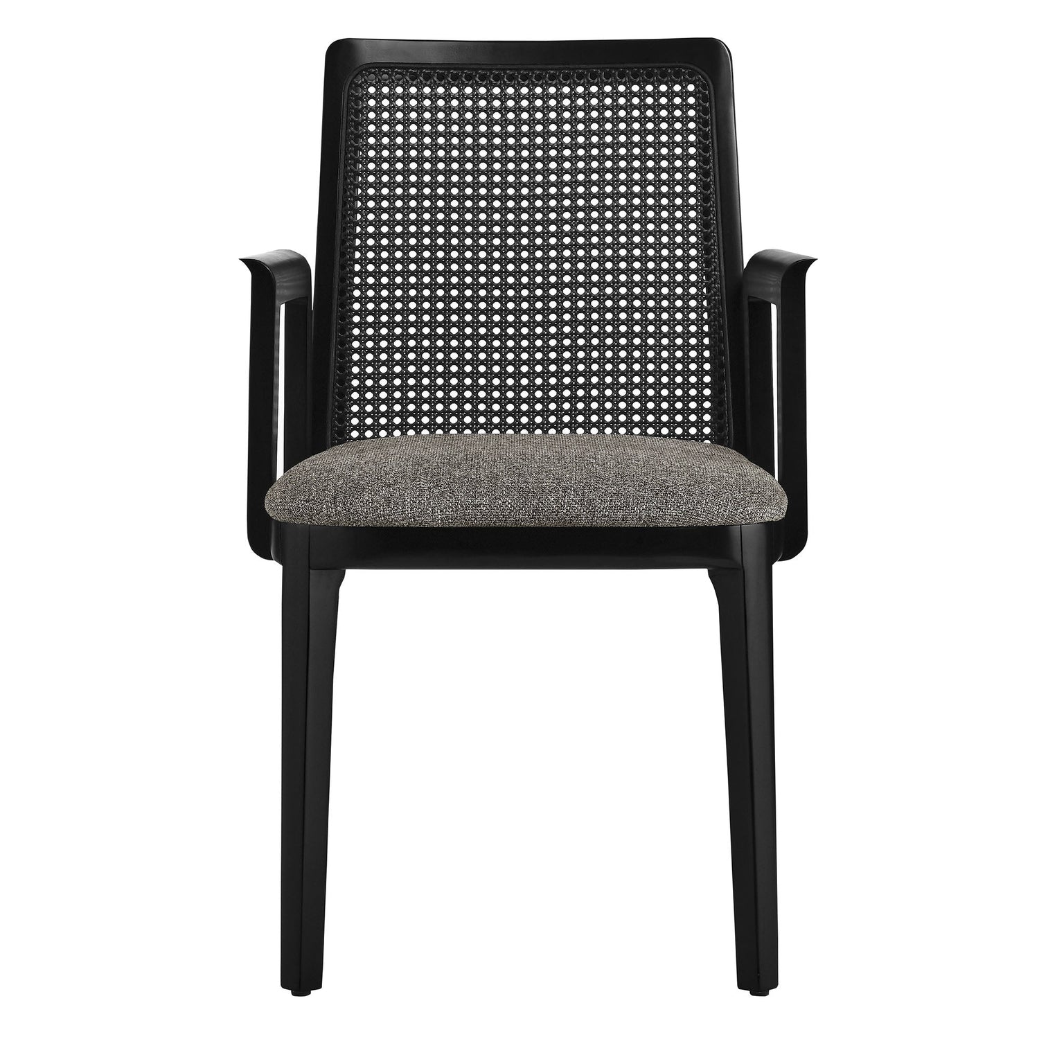 Monarch Beech Wood and Rattan Dining Armchair by Modway