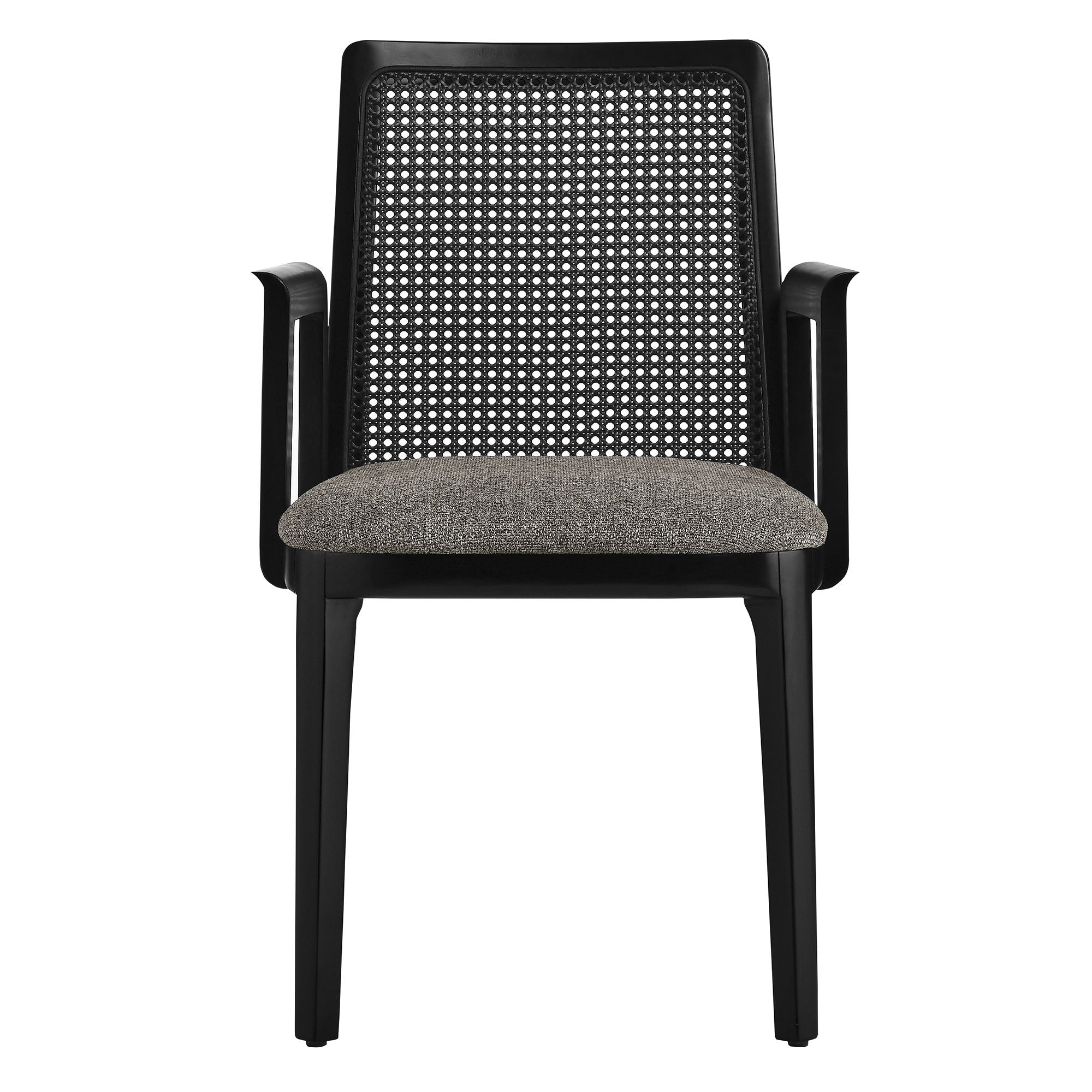 Monarch Beech Wood and Rattan Dining Armchair by Modway