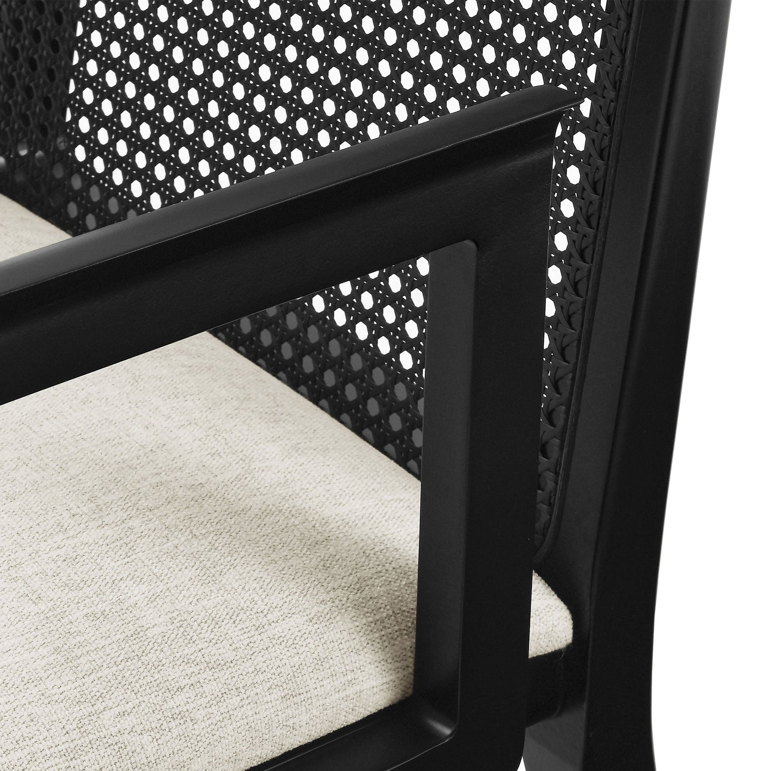 Monarch Beech Wood and Rattan Dining Armchair by Modway