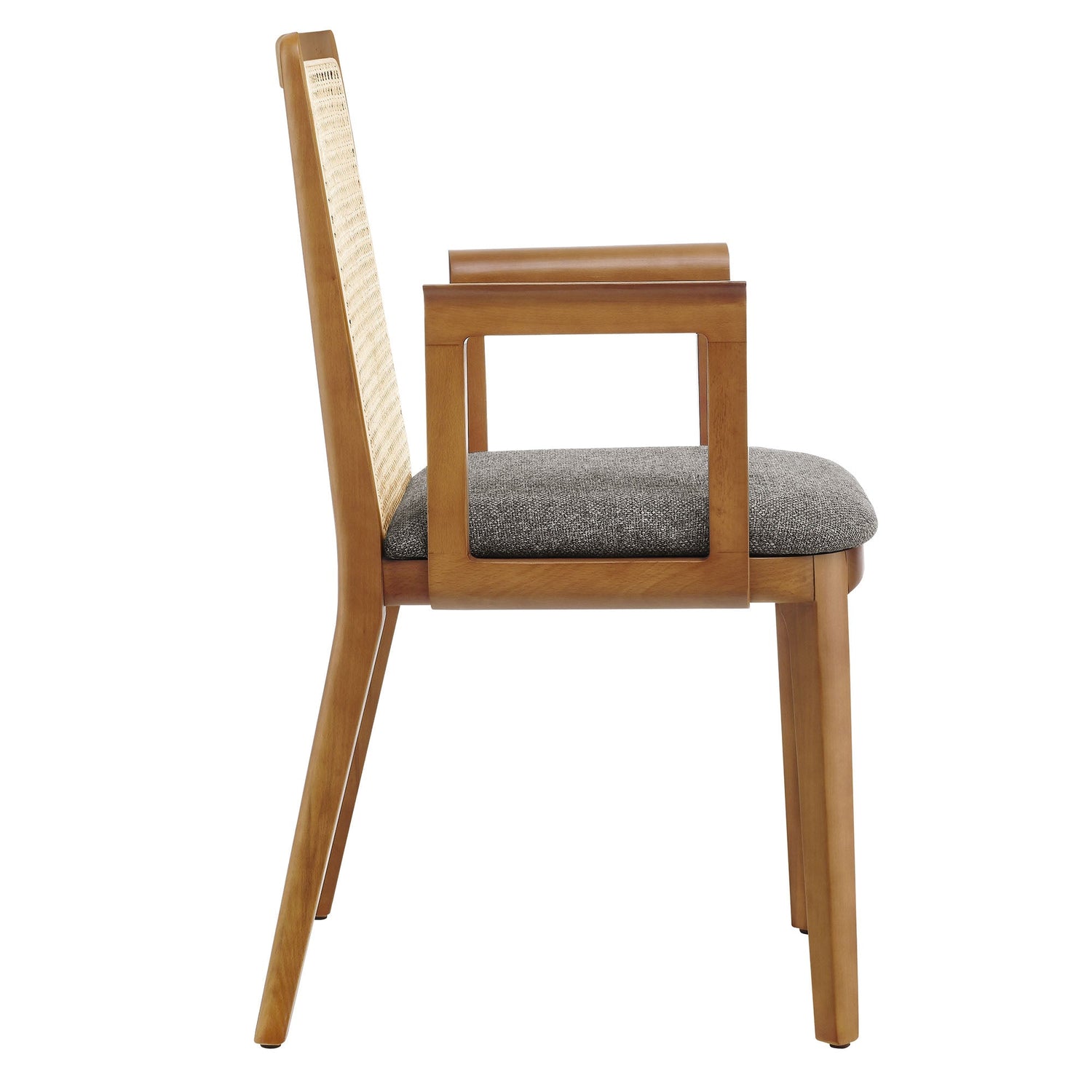 Monarch Beech Wood and Rattan Dining Armchair by Modway