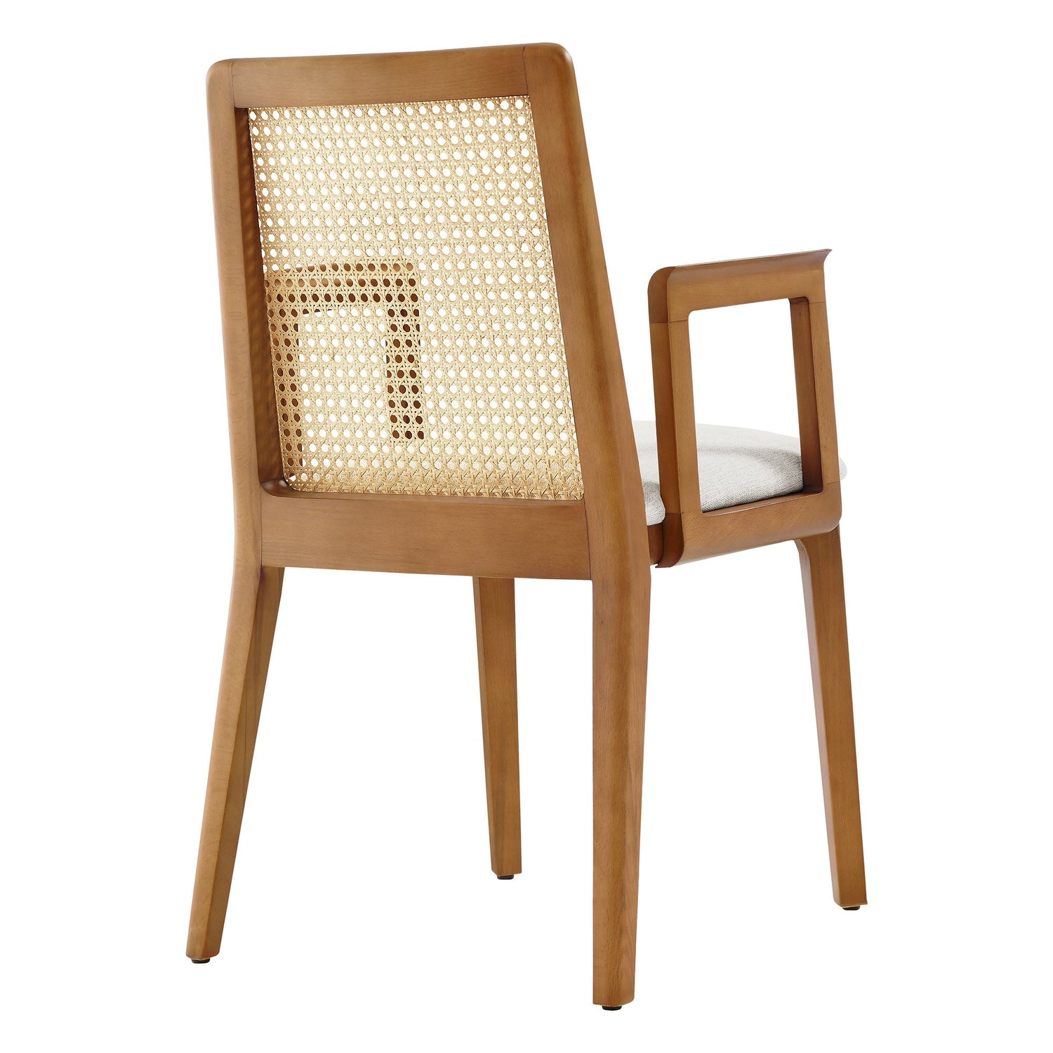 Monarch Beech Wood and Rattan Dining Armchair by Modway