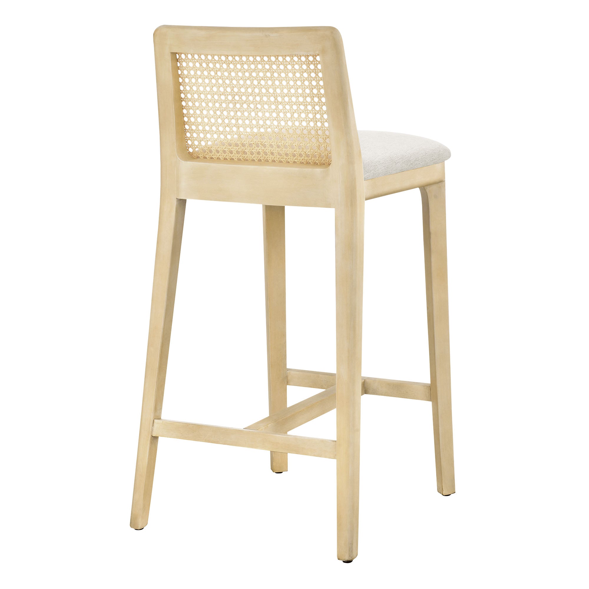 Monarch Beech Wood and Rattan Counter Stool By HouseBean