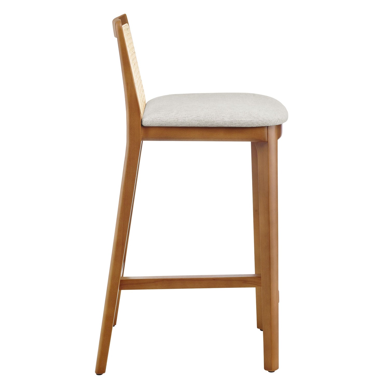 Monarch Beech Wood and Rattan Counter Stool By HouseBean