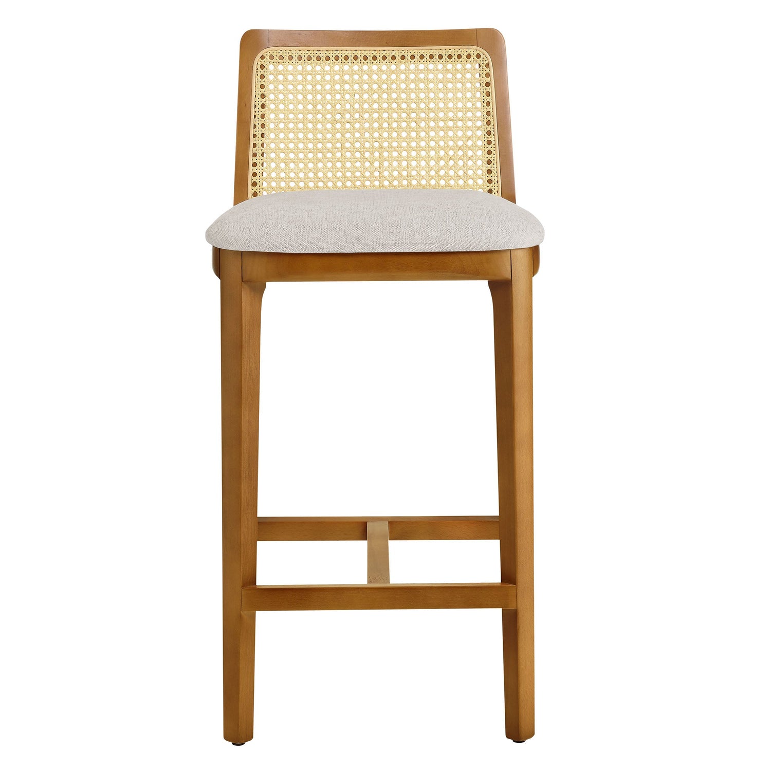 Monarch Beech Wood and Rattan Counter Stool By HouseBean