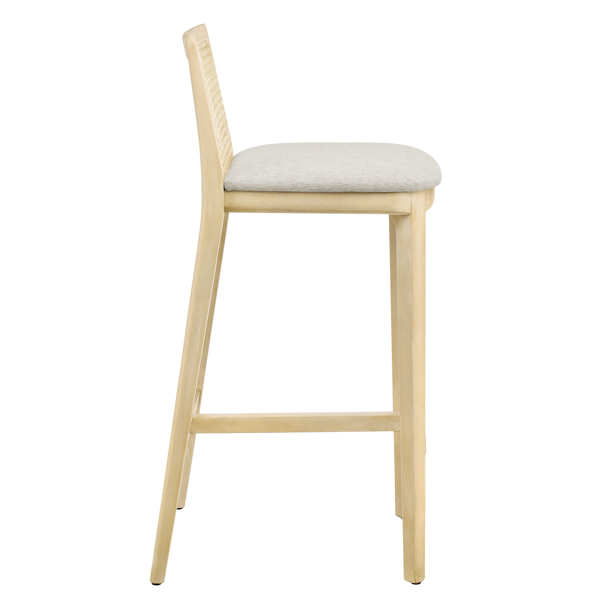 Monarch Wood and Rattan Bar Stool By HouseBean