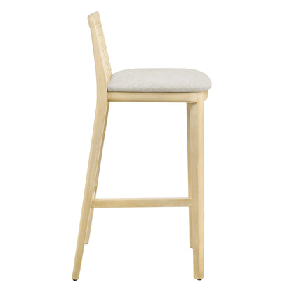 Monarch Wood and Rattan Bar Stool By HouseBean