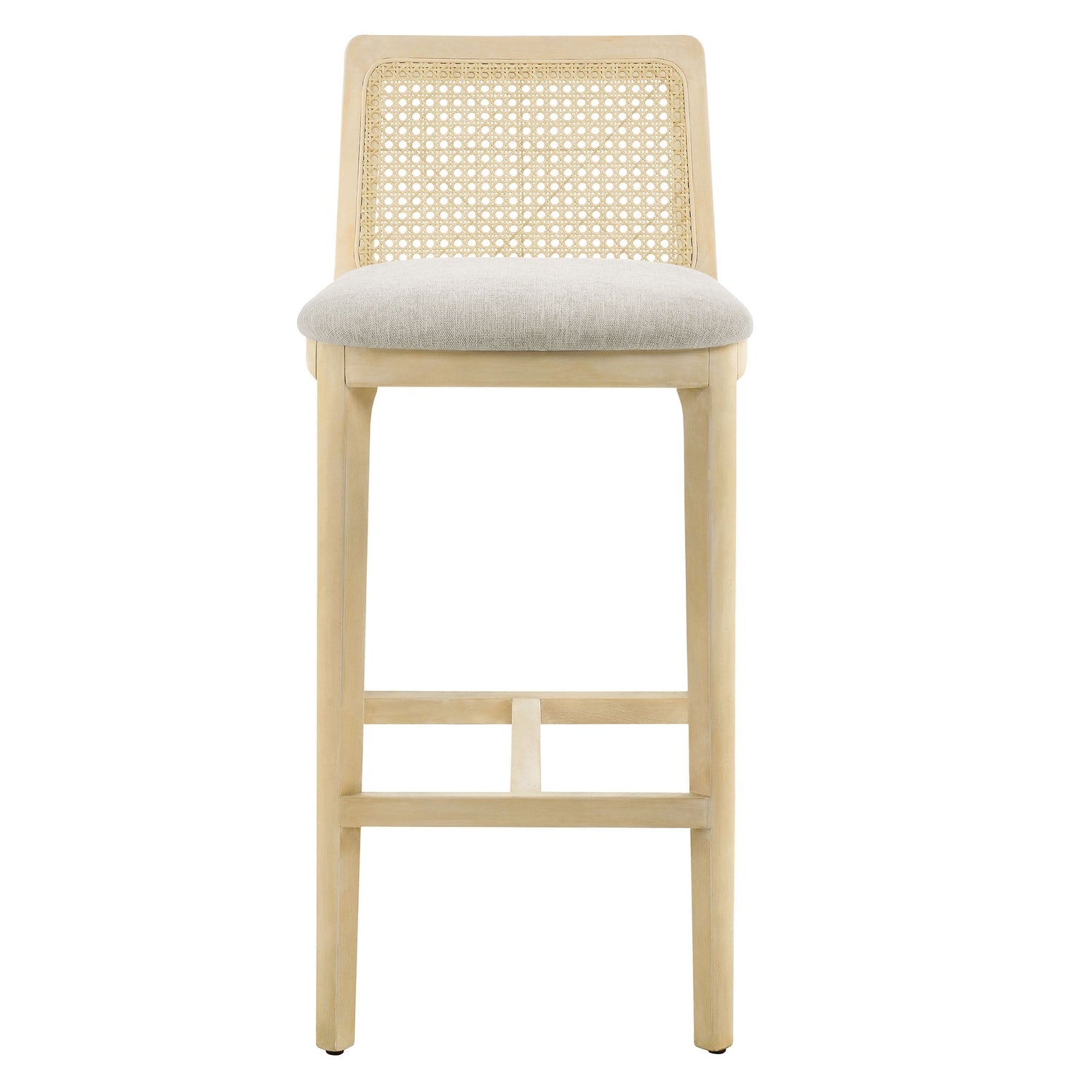 Monarch Wood and Rattan Bar Stool By HouseBean