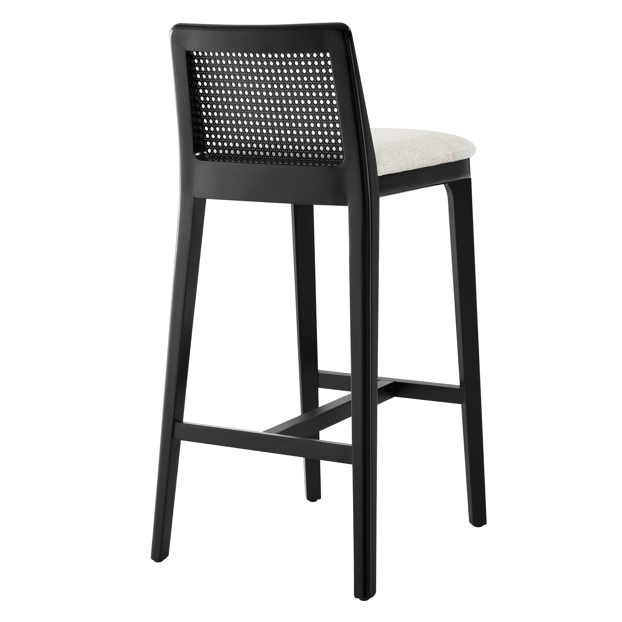 Monarch Wood and Rattan Bar Stool By HouseBean