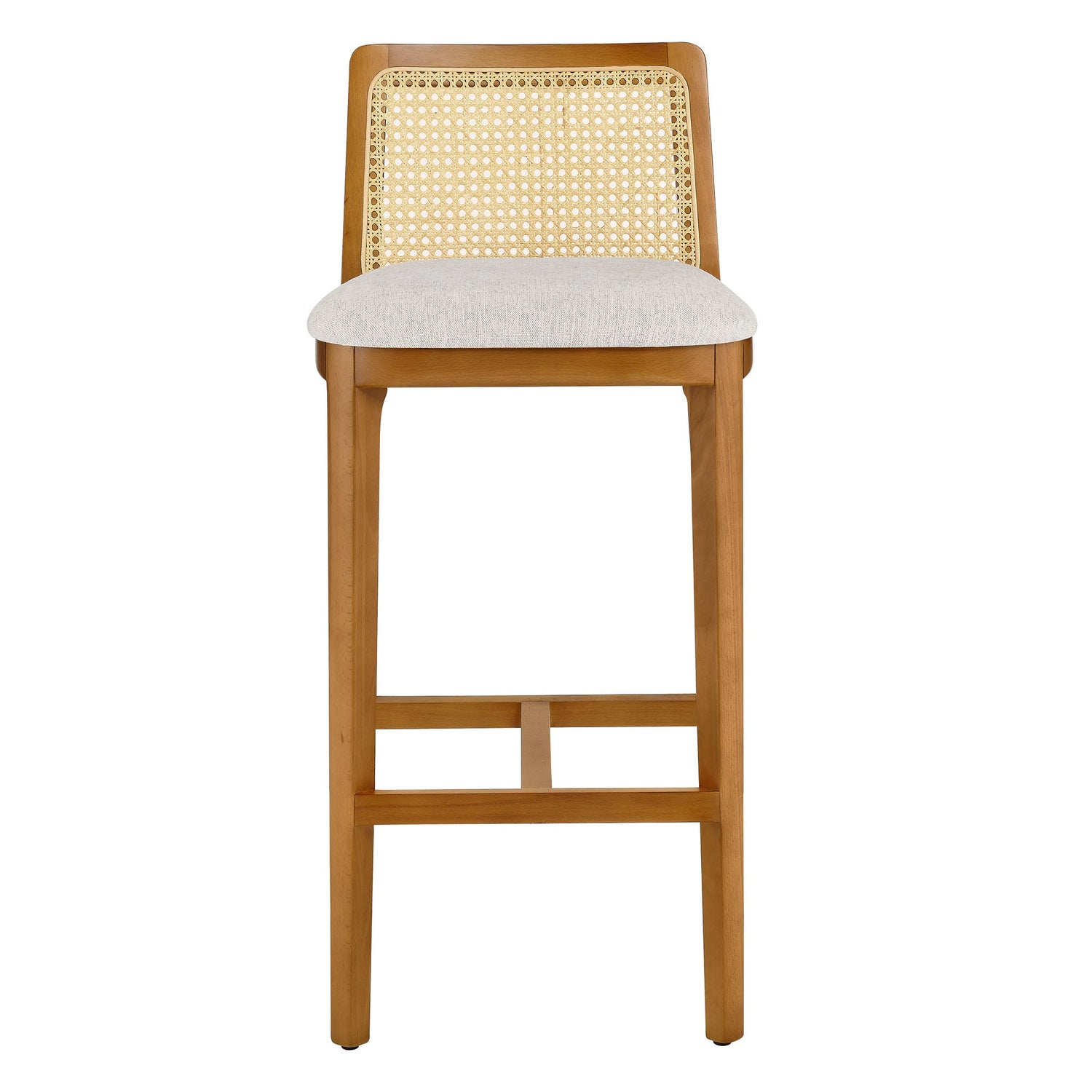 Monarch Wood and Rattan Bar Stool By HouseBean