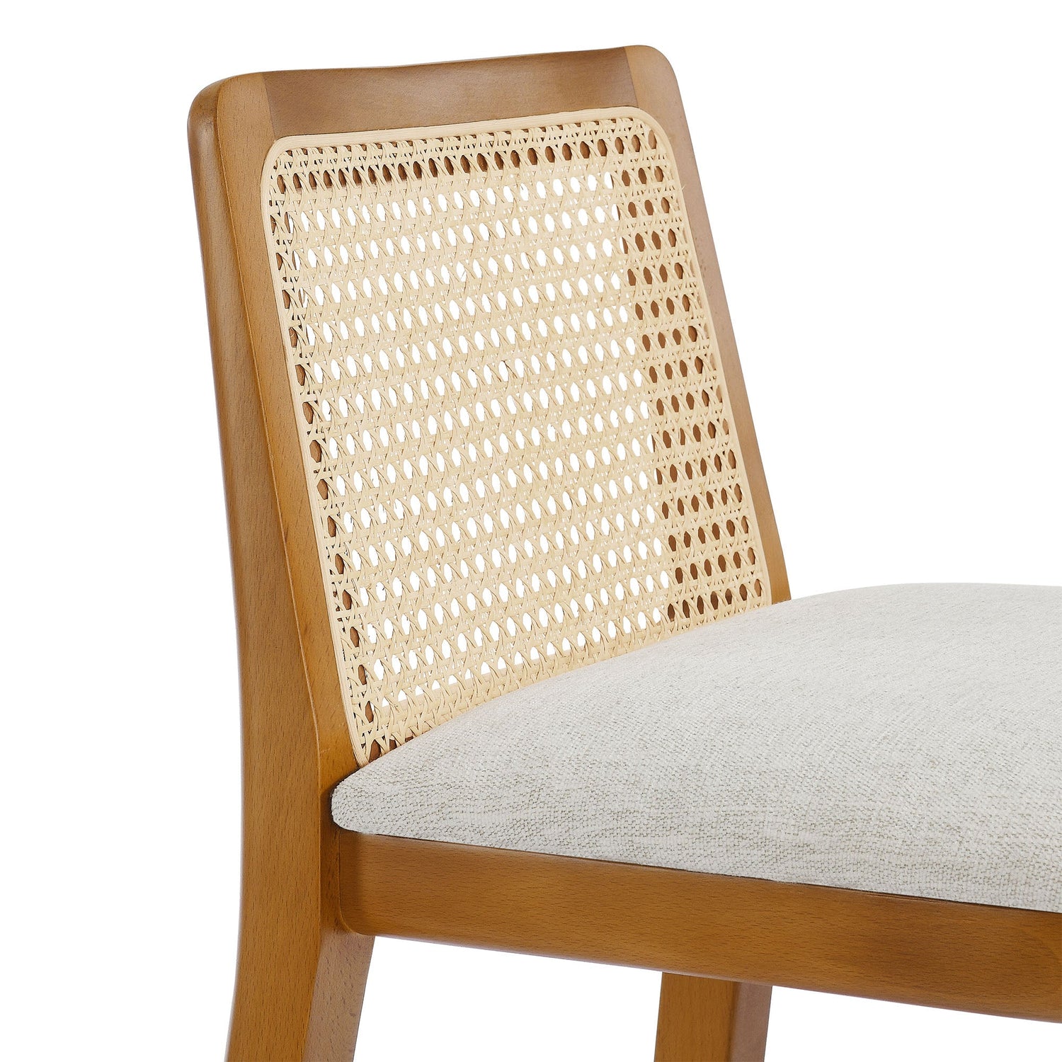 Monarch Wood and Rattan Bar Stool By HouseBean