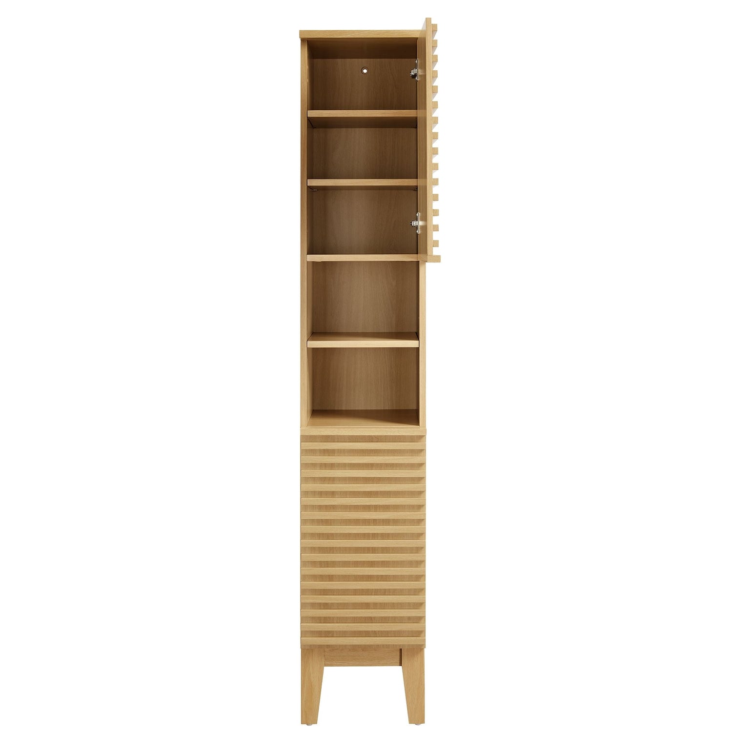 Render Tall Narrow Bathroom Storage Cabinet By HouseBean