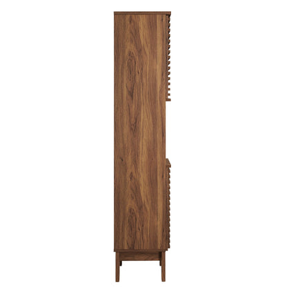 Render Tall Narrow Bathroom Storage Cabinet By HouseBean