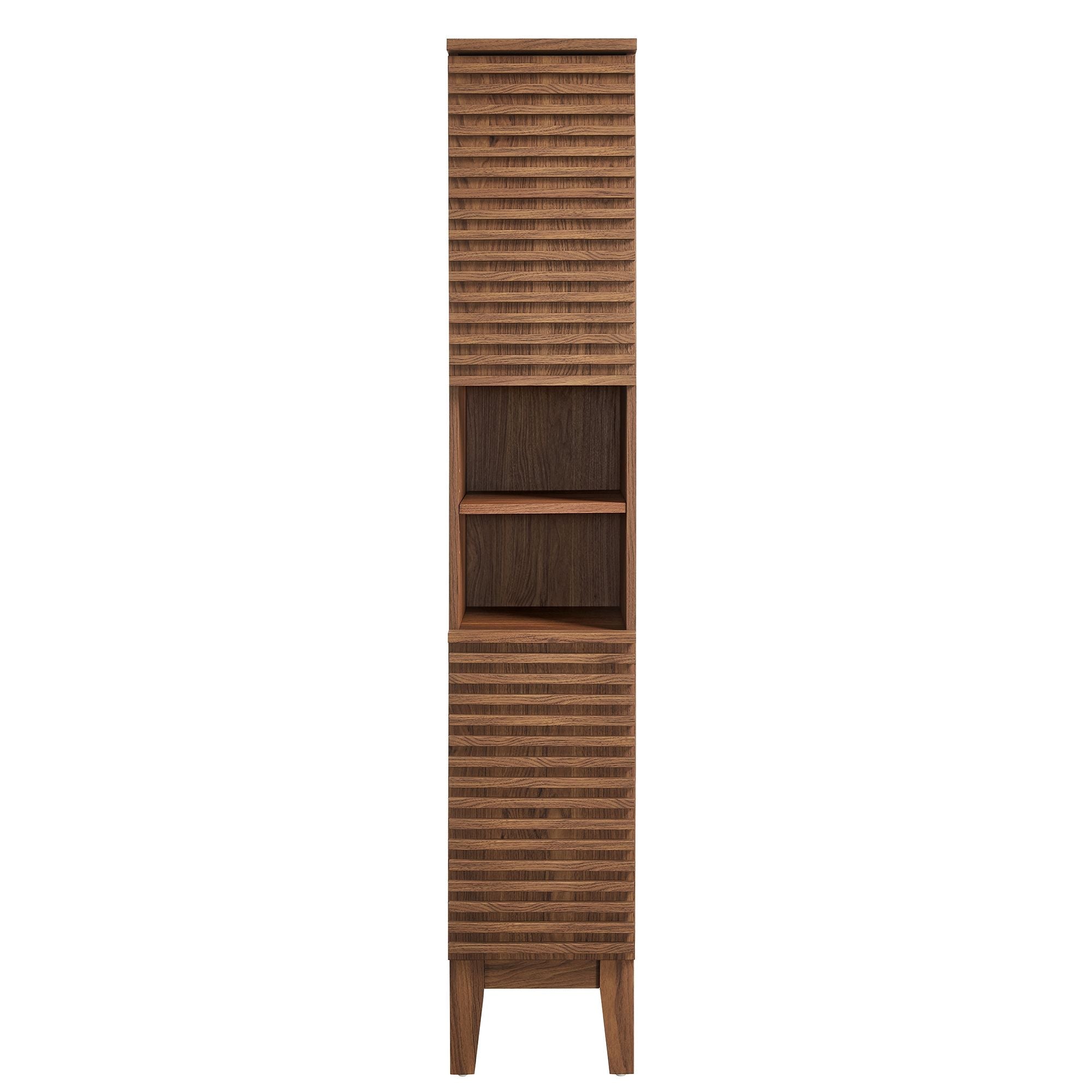 Render Tall Narrow Bathroom Storage Cabinet By HouseBean