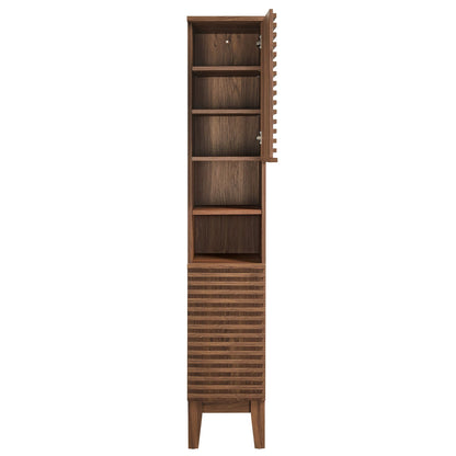 Render Tall Narrow Bathroom Storage Cabinet By HouseBean