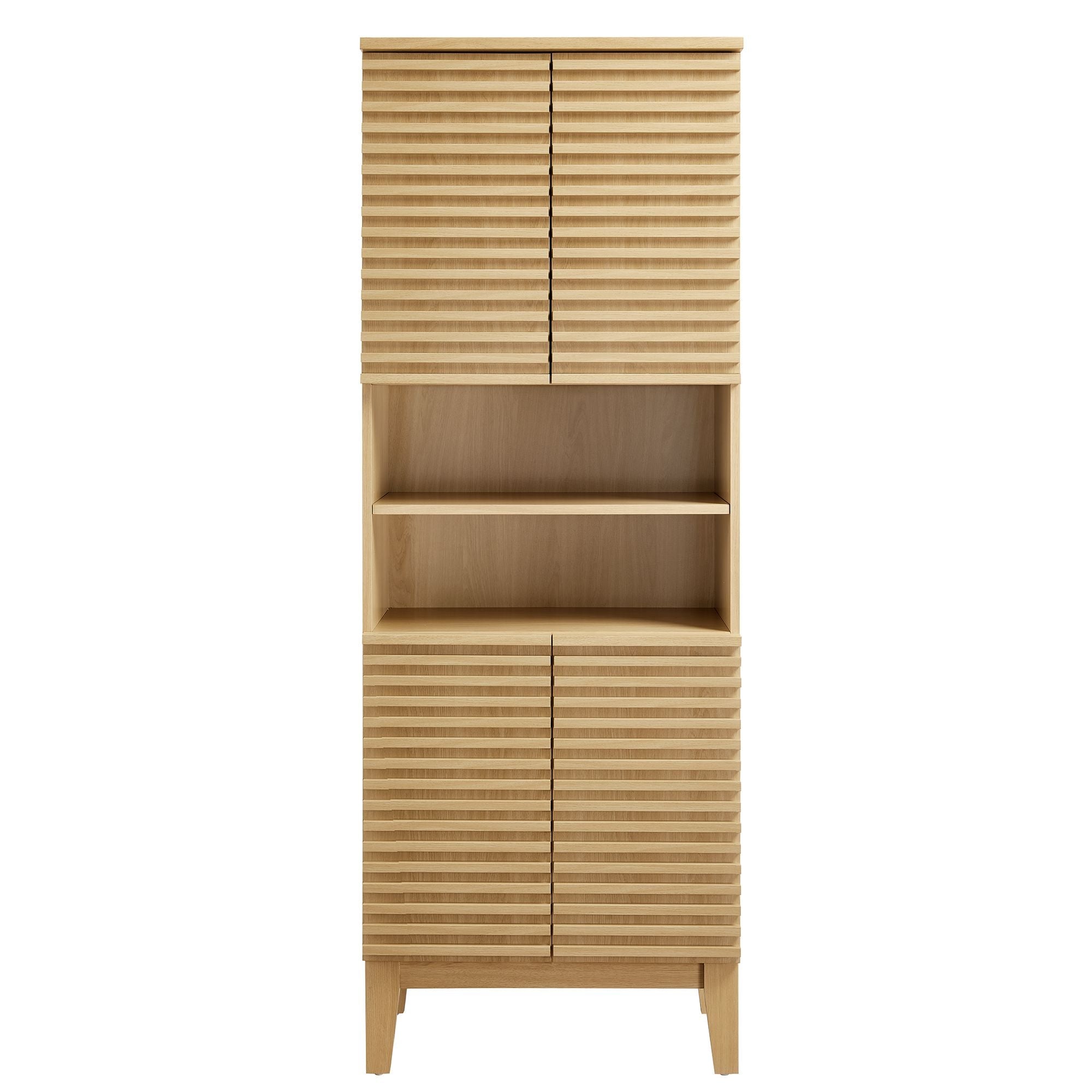 Render Tall Bathroom Storage Cabinet By HouseBean