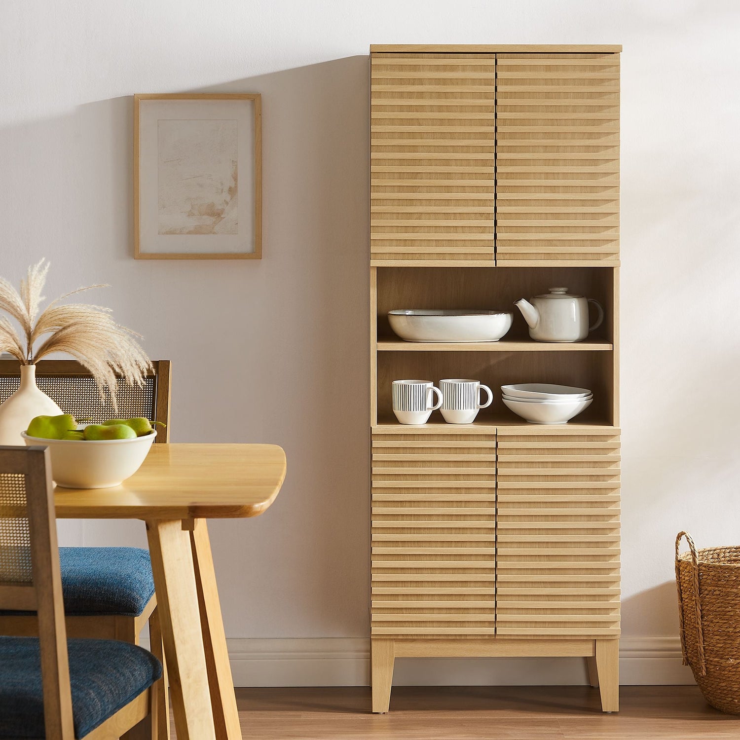 Render Tall Bathroom Storage Cabinet By HouseBean