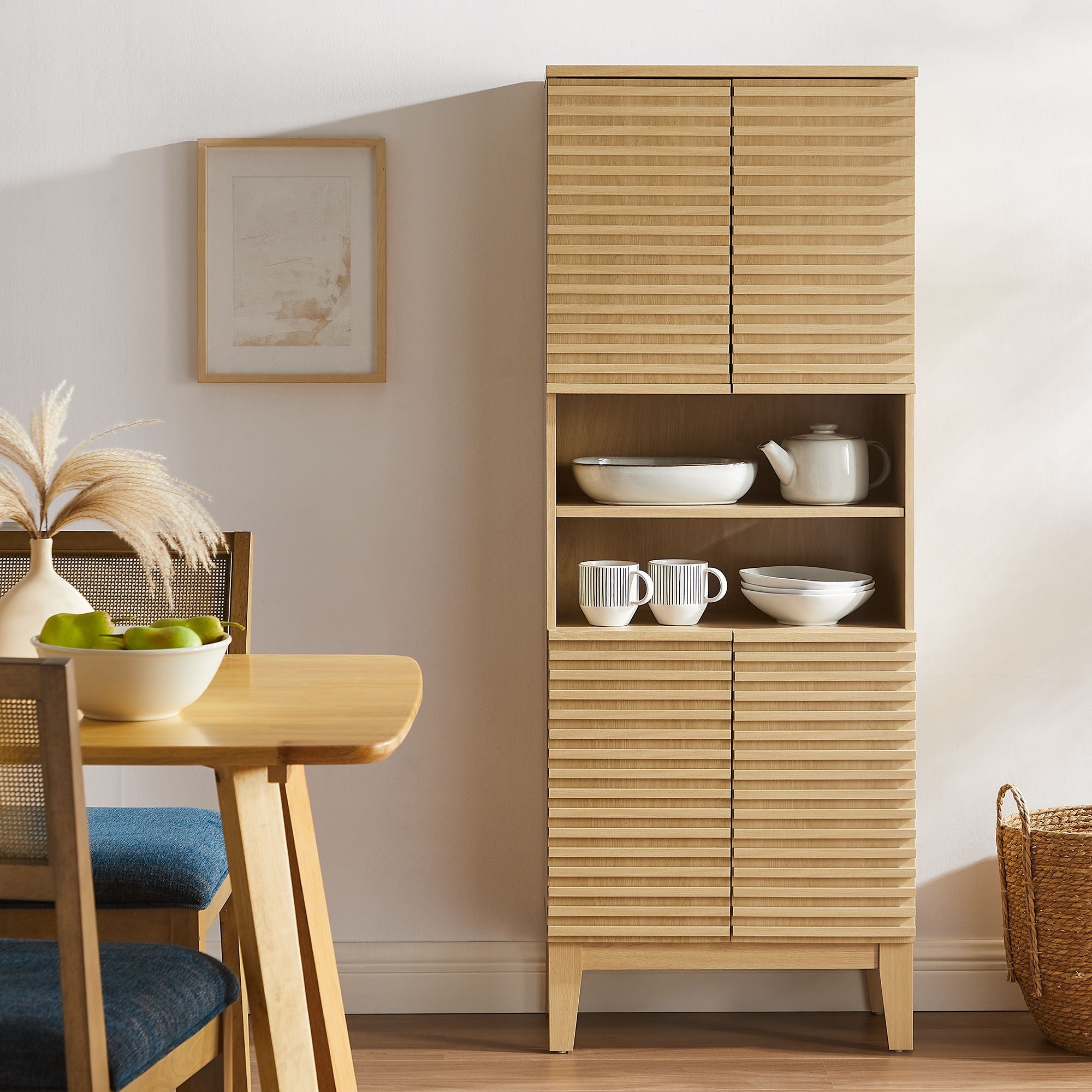 Render Tall Bathroom Storage Cabinet By HouseBean