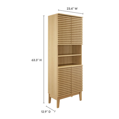 Render Tall Bathroom Storage Cabinet By HouseBean