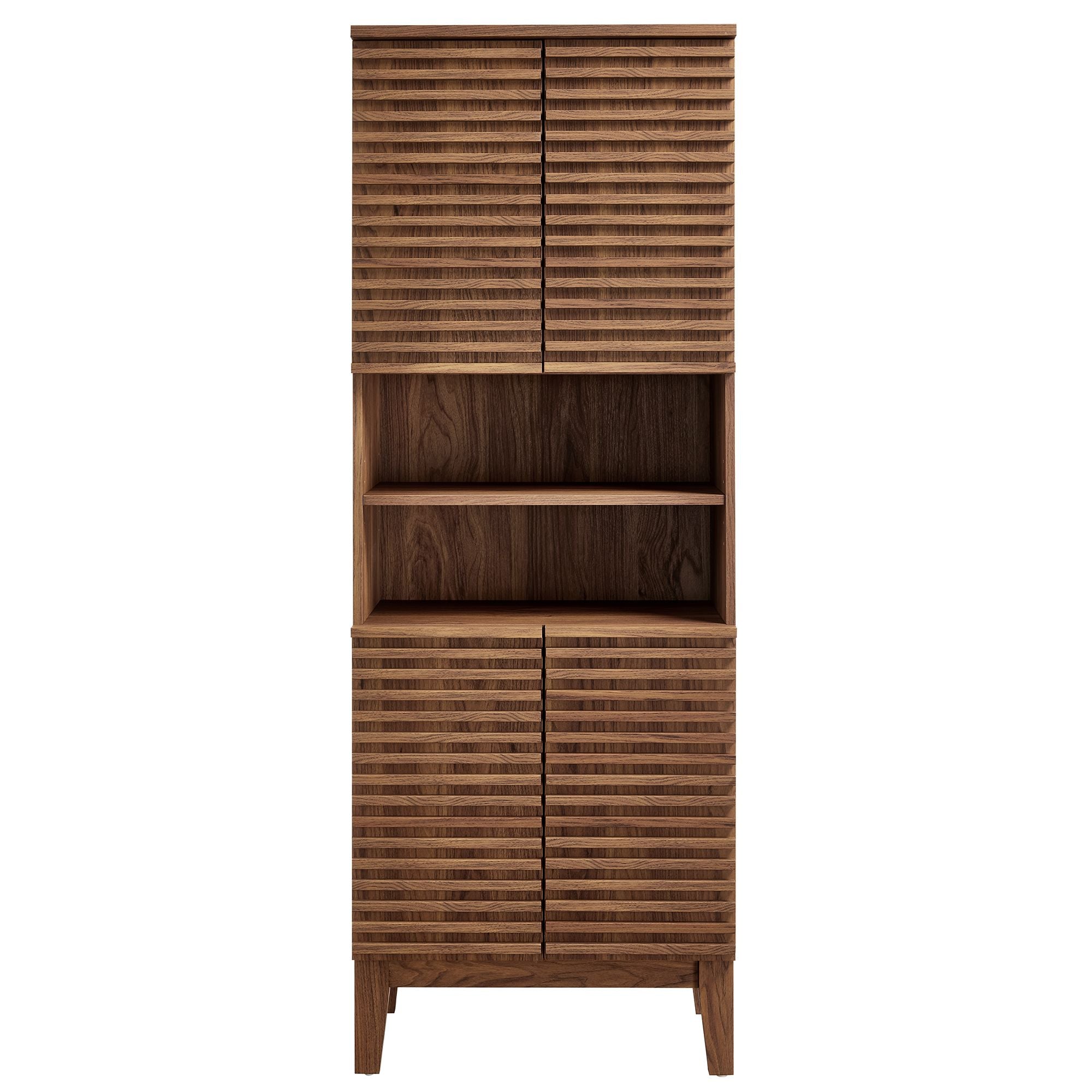 Render Tall Bathroom Storage Cabinet By HouseBean