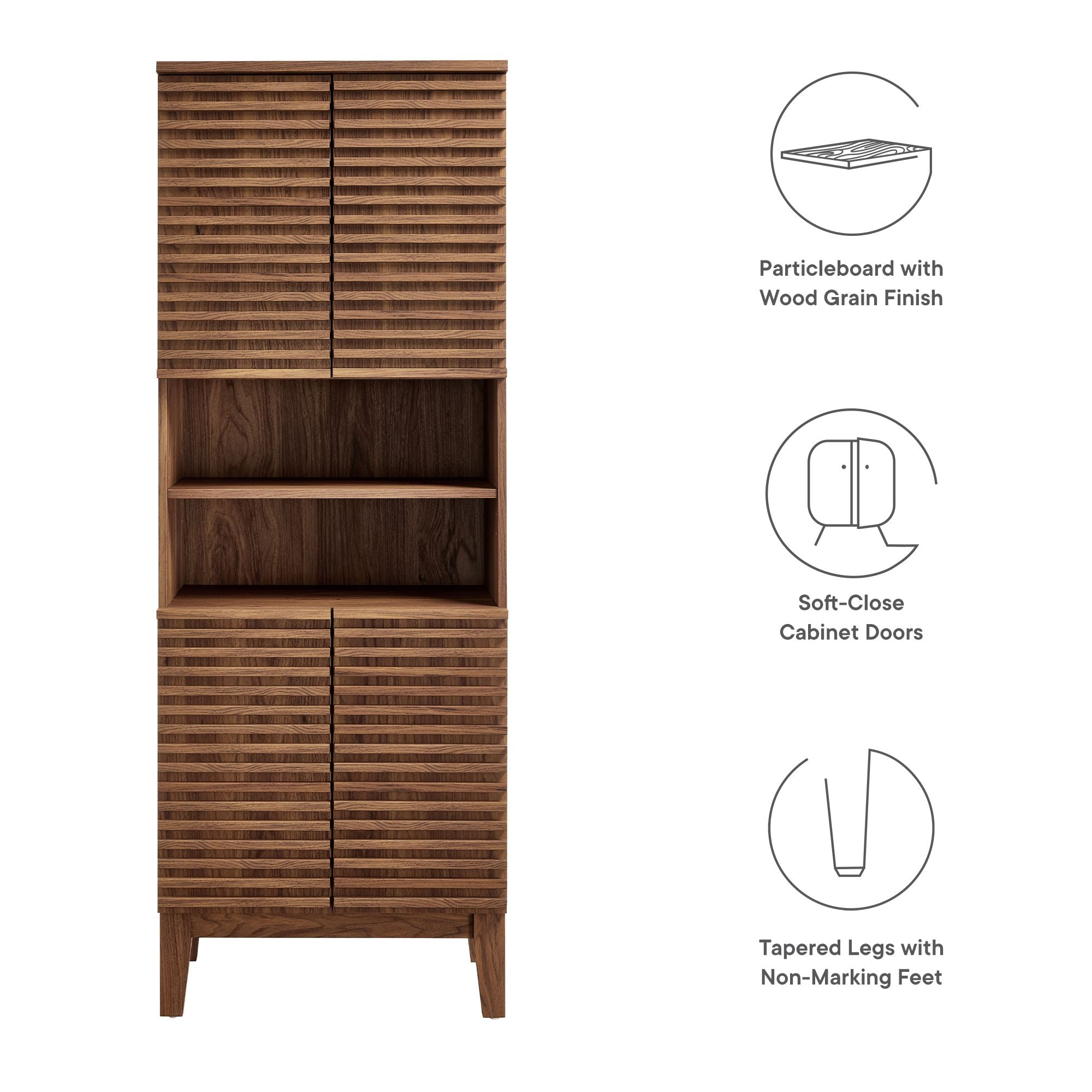 Render Tall Bathroom Storage Cabinet By HouseBean